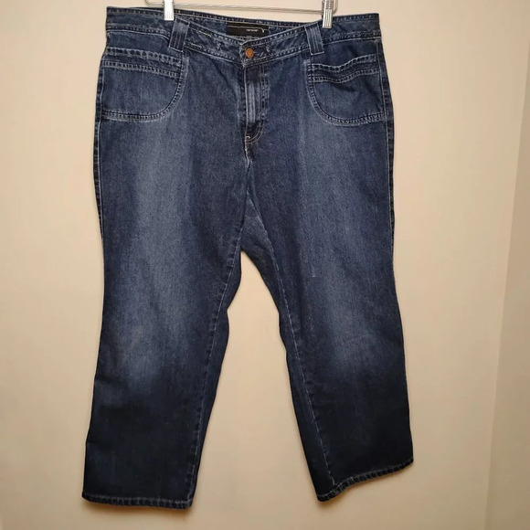 Venezia Dark Wash Straight Jeans, 18W - Picture 2 of 9